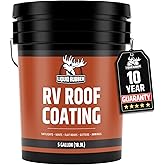 Liquid Rubber RV Roof Sealant- Professional-Grade Solar Reflective Flexible Waterproof Membrane Coating for EPDM, TPO, Fiberg
