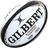 World Rugby Shop X Gilbert G-TR4000 Rugby Ball - Adult and Youth Sizes 3, 4, and 5 - Hand Stitched - 3 Ply Construction