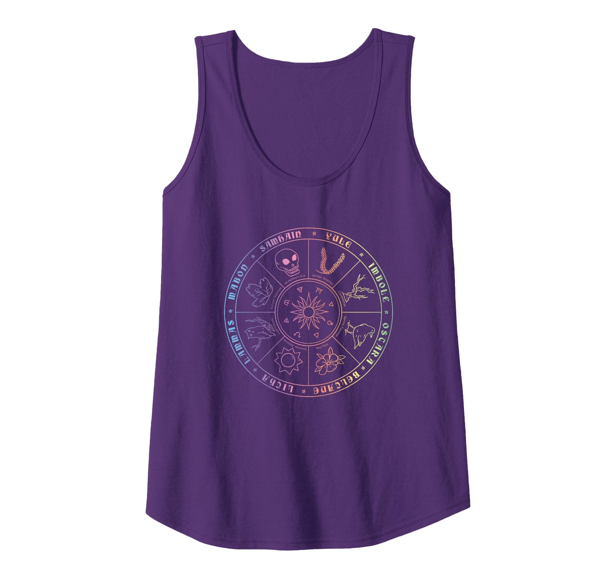 Pagan Calendar Wiccan Sabbat Festivals Tank Top