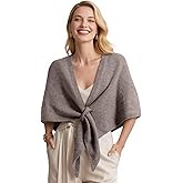 cysiyu Ponchos for women, Pashmina womens shawl, Knitted shawls and wraps cardigan cape wool, Solid color scarf, Daily wear
