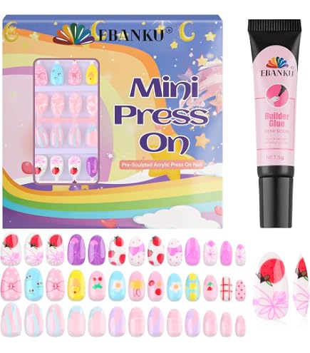 Amazon.com: Yoyo Nails Cupcake 12 Piece Glow-in-the-Dark Nail Tip