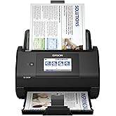 Epson Workforce ES-580W Wireless Color Duplex Tax Receipt & Desktop Document Scanner for PC and Mac with 100-sheet Auto Feeder (ADF), Intuitive 4.3' Touchscreen