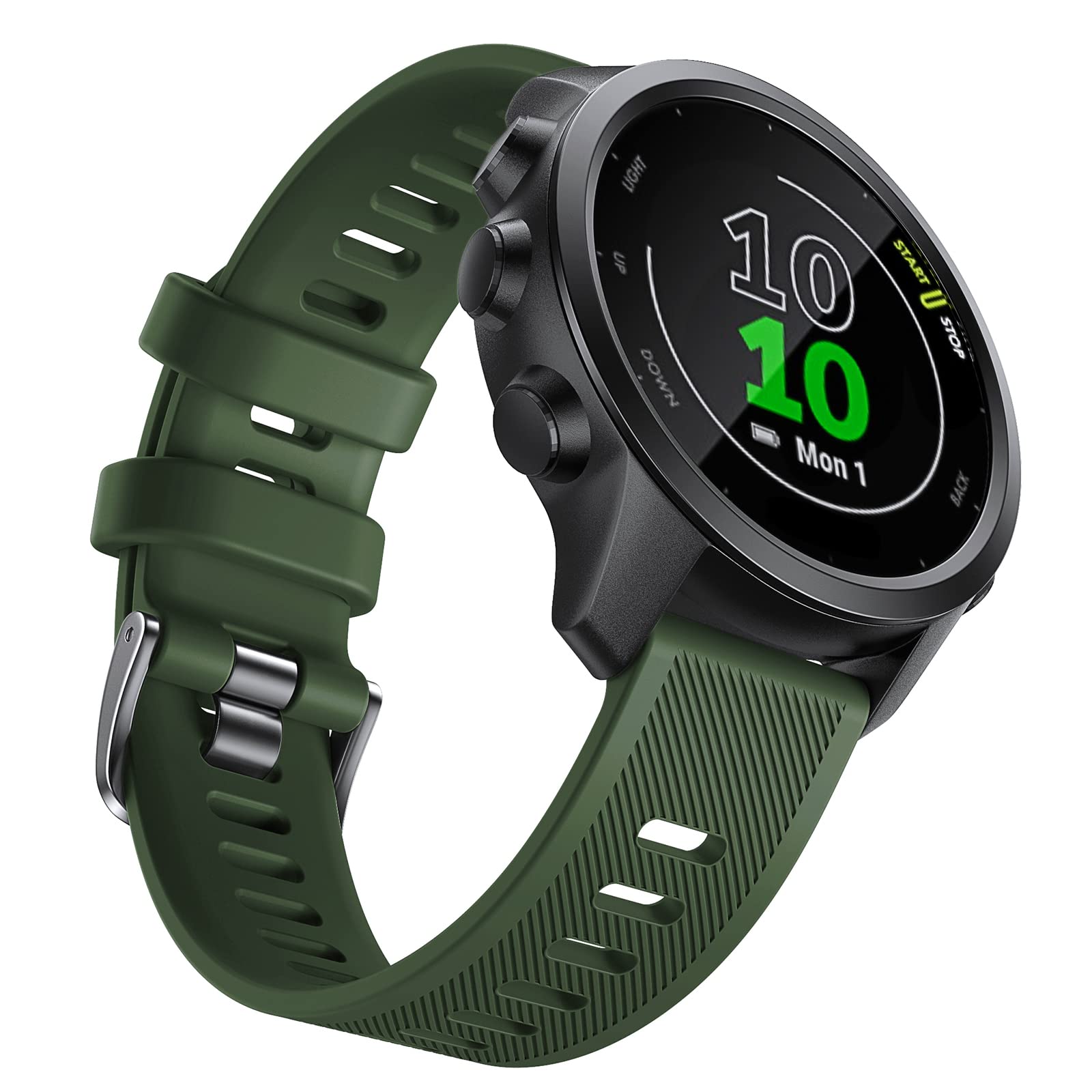 NotoCity for garmin forerunner 245/645 Strap, Soft Silicone Replacement Strap for Garmin Forerunner 158/Vivoactive 3/Garmin Venu/Vivomove HR/Approach S40/S12