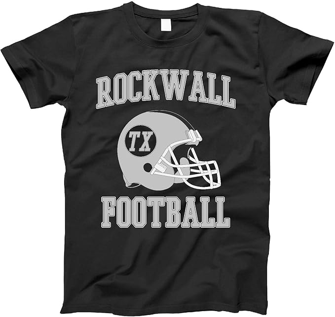 Vintage Football City Rockwall Shirt for State Texas with TX on Retro