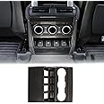 HIRUFAIT Rear Air Vent Control Panel Cover for Land Rover Defender 2020-2023 Accessories, ABS Material Rear Air Condition Adjustment Panel Anti Kick Protective Cover (Carbon Fiber Pattern)