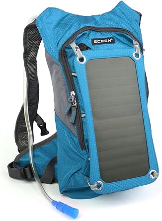 Solar Backpack 7W Solar Panel Charge for Cell Phones and 5V Device Power Supply