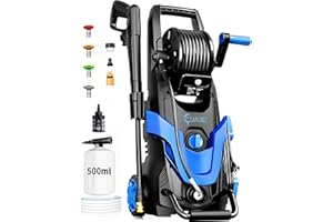 2026 Upgrade Pressure Power Washer 4800PSI w/4 Different Pressure Tips, Inlet Hose & Filter&500ML Soap Tank, High Cleaning Ma