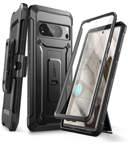 Encased Set 2 In 1 Per Google Pixel 8a | Custodia Antiurto Con Clip Da Cintura E Pellicola Vetro Temperato | Protezione Robusta 2024 - 2