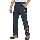 MAGCOMSEN Snow Pants for Men Water Resistant Fleece Lined 5 Zipper Pockets Winter Snowboard Hiking Insulated Ski Pants