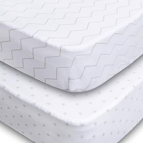 2 pack fitted crib sheets