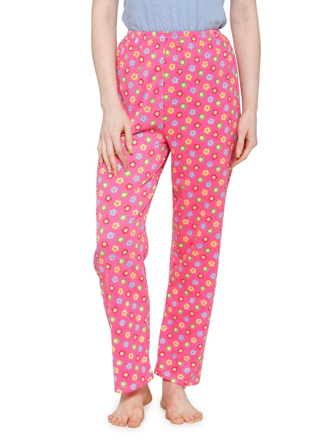 camey women printed cotton long pyajama