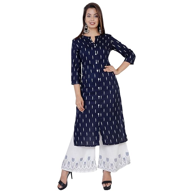 Women's Printed A-Line Kurta and Palazzo.