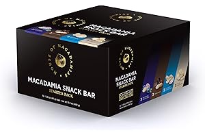 House of Macadamias, Decadent Macadamia Snack Bar Variety Pack, Plant Based, Keto, Low Carb, Vegan, Paleo, Sugar Free, Dairy free, Gluten-free, 12 x 1.41oz