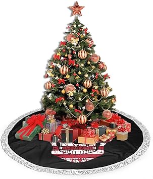 Amazon Com July Seven Novelty Sugar Skull Christmas Tree Skirt