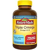 Nature Made Triple Omega 3 6 9 Supplements, Flaxseed, Safflower & Olive Oils, Fish Free Omega 3 Fatty Acid Supplement, 150 Softgels, 75 Day Supply