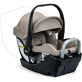 Britax Willow S Infant Car Seat with Alpine Base &mdash; Teak | Rear Facing Lightweight Baby Car Seat With ClickTight for Easy Installation, Naturally Flame-Retardant SafeWash Fabrics