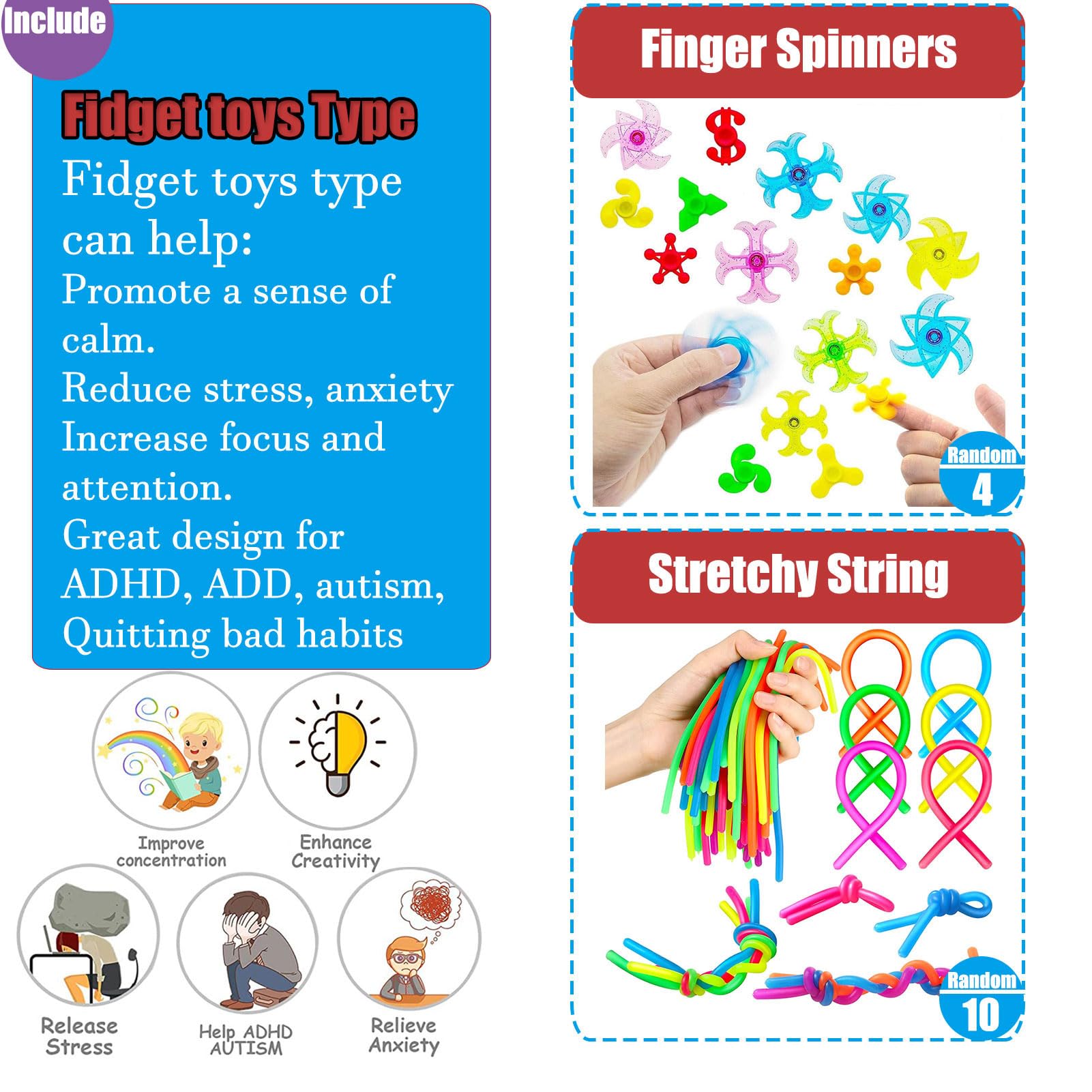 109 PCS Premium Party Favors Toys for Kids,Assortment Mini Pop Fidget it Toys for All Ages Kids,Classroom Prizes,Treasure Chest, Prize Box Toys, Goody Bag Fillers,Carnival Prizes for Boys Girls 4-10