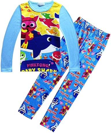 girls baby shark pajamas