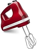 KitchenAid KHM512ER 5-Speed Ultra Power Hand Mixer, Empire Red