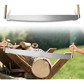 4' Two Man Crosscut Saw | High-Efficiency Cutting, Fit for Felling Wet Logs, Dry Logs, Trees