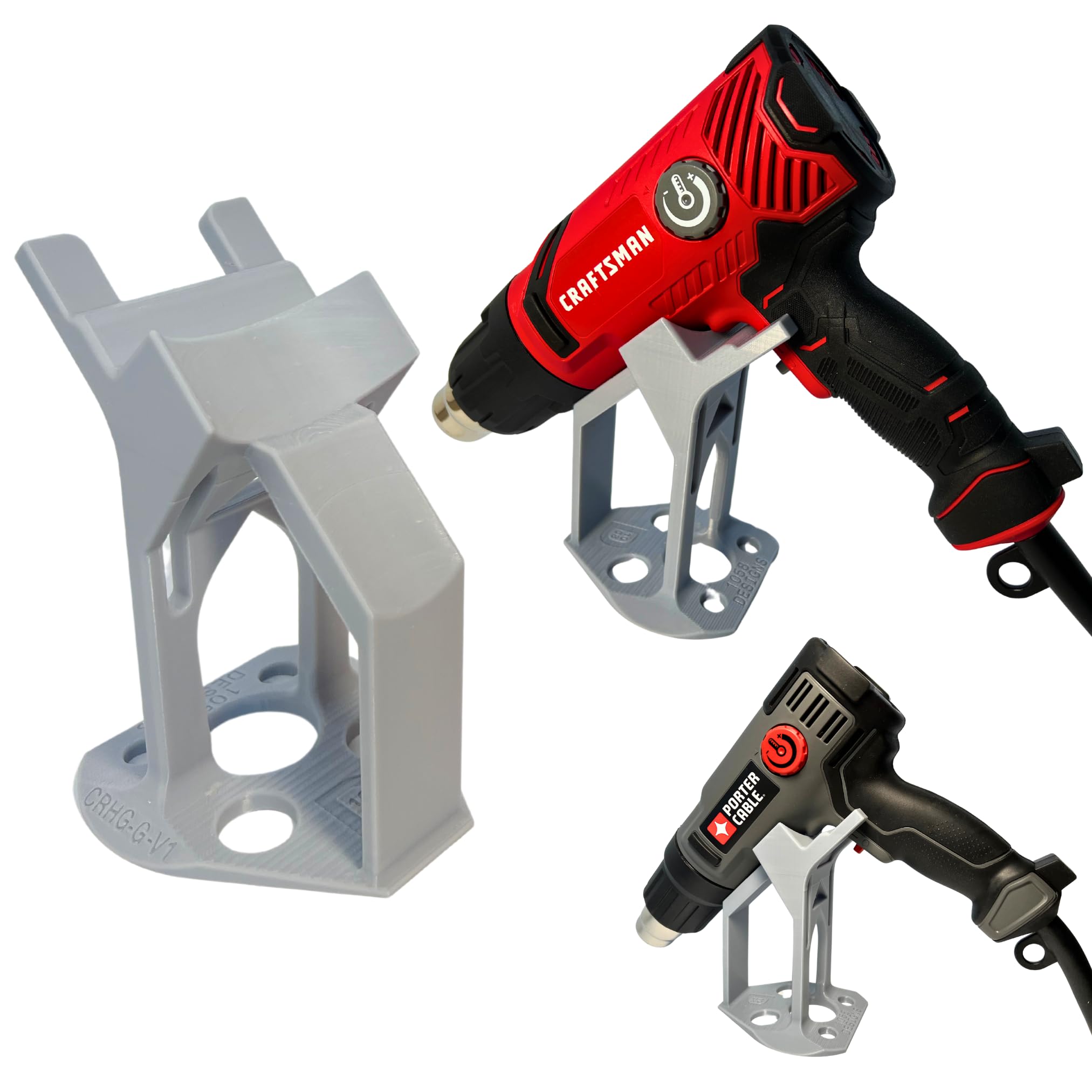 Heat Gun Stand Holder for CRAFTSMAN & PORTER-CABLE Heat Guns | Secure, Hands-Free Tool by 1058 Designs