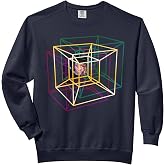 Tesseract: Lost in the Hypercube Comfort Colors Adult Sweatshirt