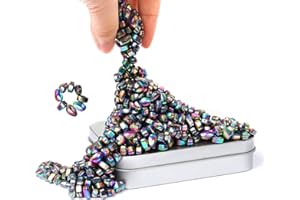 CUDNY Over 500 Colorful Weak Magnetic Ferrite Putty Stones Desk Fidget Toys for Adults.