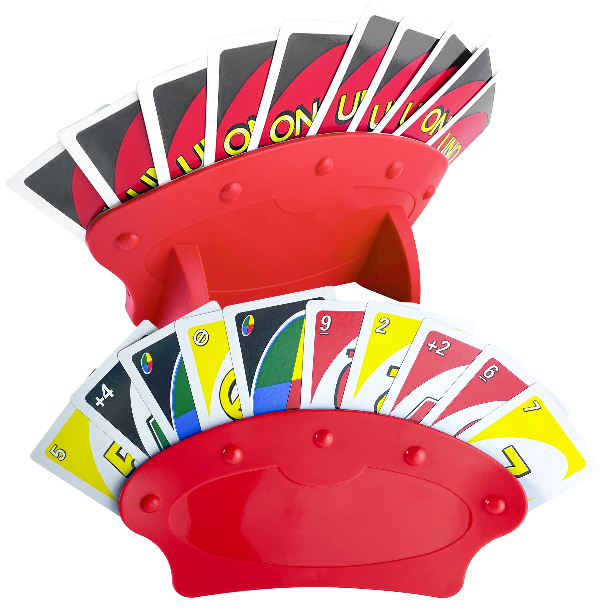 SANKESONG 2 Pack Playing Cards Holder, Hands Free Playing Card Holders, Card Holder, Card Holder for Children, Adults, Elderly, Handicapped, 21.5 × 10 cm, Organize Playing Cards for Any Game