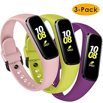 KIMILAR Correa Compatible con Samsung Galaxy Fit E 2019 [3 Pack] Correa de Recambio Silicona, Reemplazo de Banda de la Muñeca Pulseras de Repuesto ...