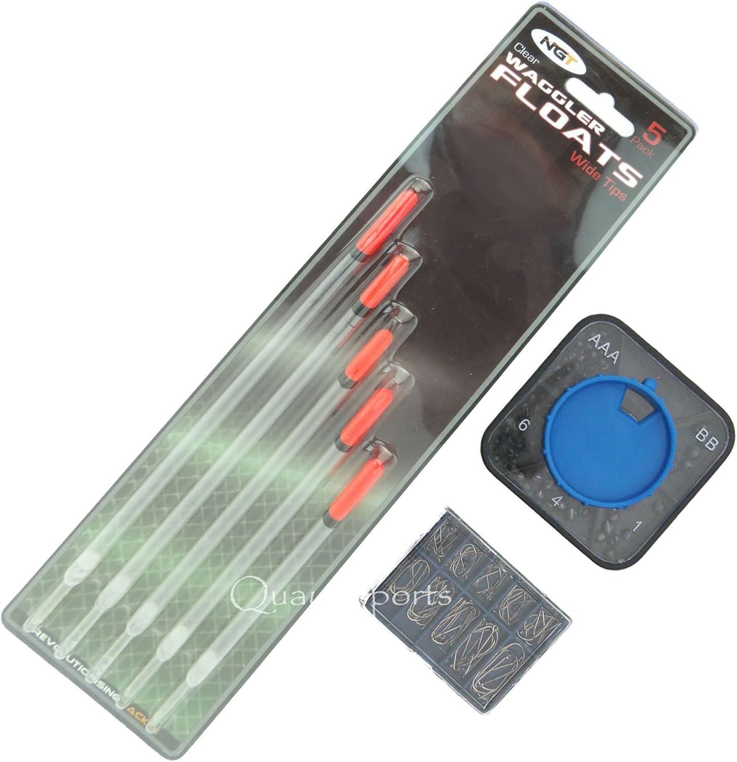 Roddarch 5 Piece Waggler Fishing Tackle Set Including 90 Hooks And