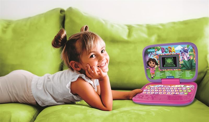 - Dora la Exploradora Smart Start Laptop - Ordenador Educativo, Juguete de Aprendizaje para Niños, 30 Divertidas activades, 83024