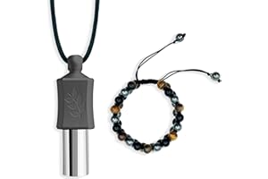 KOAKICREATON 528 hz Meditation Necklace | Frequency Healing Devices | Love Frequency Tuning Tool | Breathing Necklace | 528 hz Whistle | Relaxation,Stress Reduction and Concentration by Adjusting The Breathing