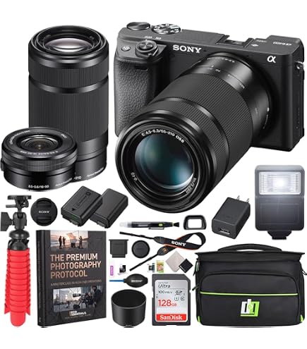 Amazon.com : Sony a6400 Mirrorless Camera with 16-50mm Lens, 128GB