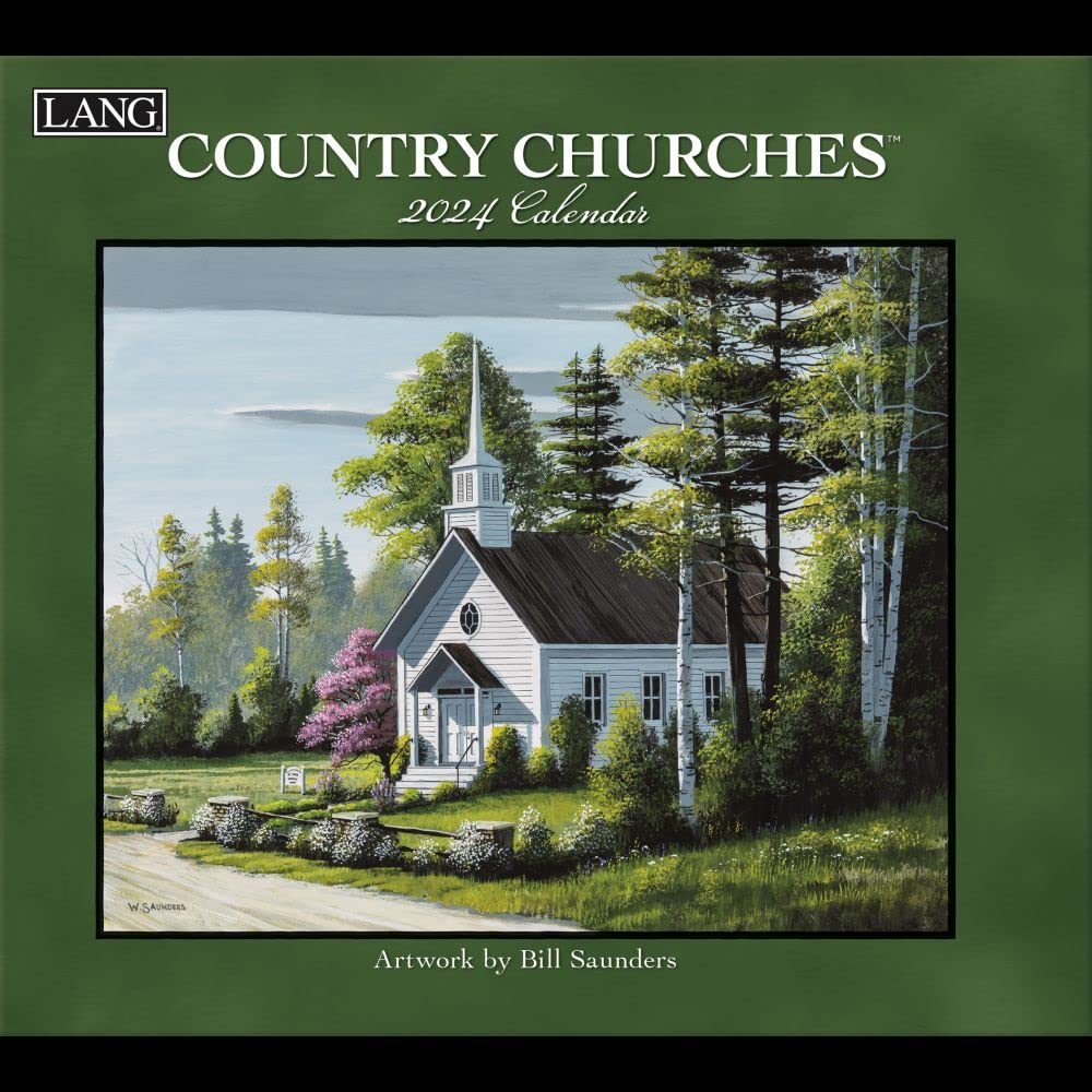 LANG Country Churches 2024 Wall Calendar (24991001904)