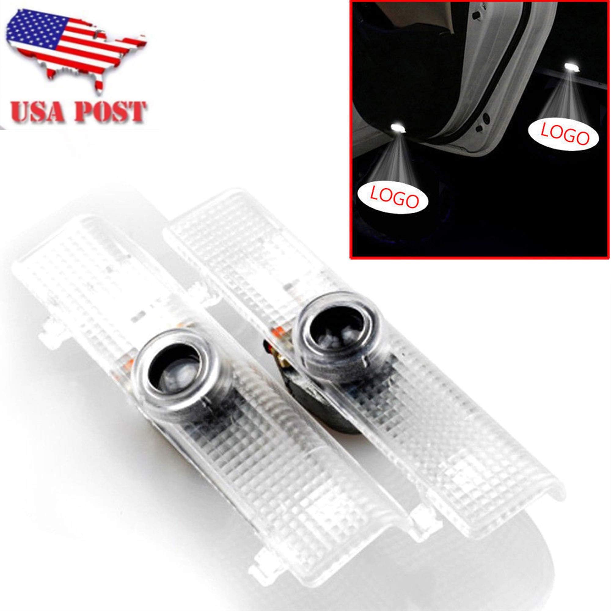 CNAutoLicht 2X Cree LED Door Step Courtesy Light Laser Shadow Logo Projector Lamp For Infiniti JX35 13-14 QX56 04-10 QX60 14-17 Welcome Light Direct Replacement