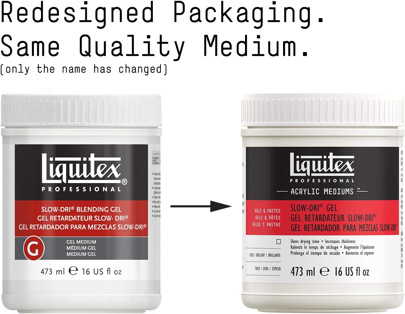 Liquitex 7216 16oz. Blending Gel - Medium, Slow Dri Farbmischgel 473ml, 473 ml (Pack of 1) - Image 3