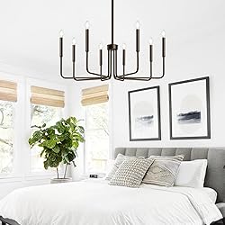 8-Light Farmhouse Chandelier for Dining Room