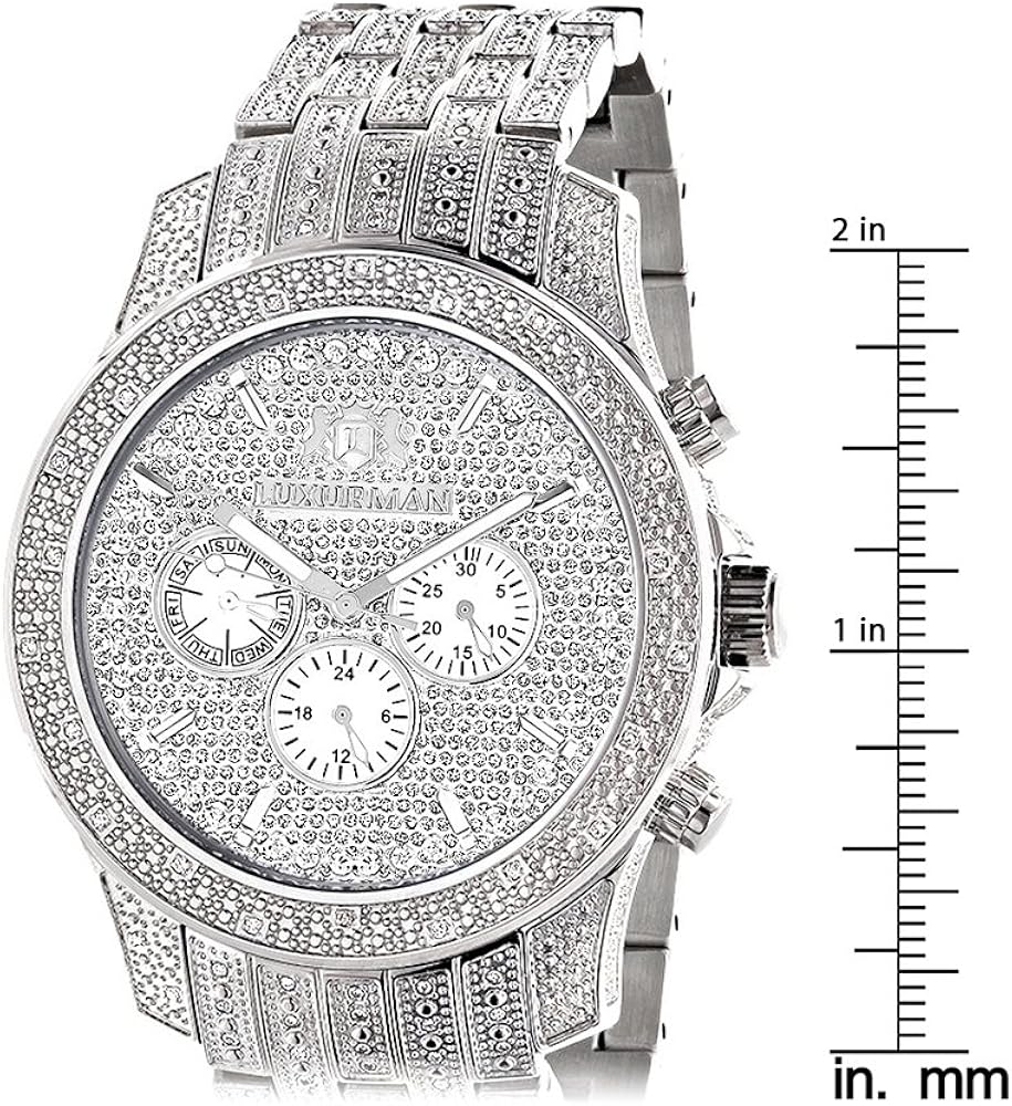 luxurman iced out watch
