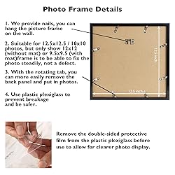 JCJMY 6 Pack 12.5x12.5 Record Frame with 10x10 Mat