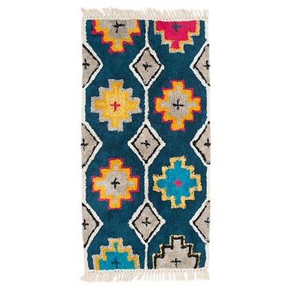 Chumbak Trellis Patterned Floor Rug