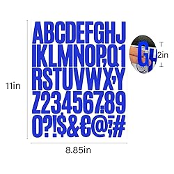 Llewyn 500 Pieces 10 Sheets Letter Stickers,Vinyl