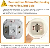 Akynite 13W G24q-1 CFL 4 Pin 2700K 850lm 2U Shape AC220-240V 2pcs view 2