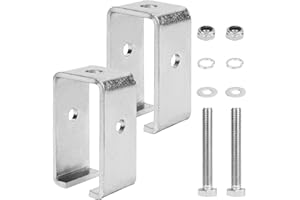 HANBOUNG Channel Trolley Track Hanger Bracket for 1-5/8"W Unistrut Rollers Strut Channel,Heavy-Duty Steel Unistrut Channel Intermediate Support Hanger Bracket for Hoist Trolley Roller Track(2 Pack)