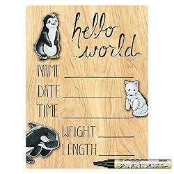 Cohas Hello World Newborn Baby Announcement Printed