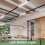 muzha 4 Packs LED Batten Lights 4FT 40W 6500K Daylight Surface Mount view 4