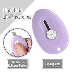 Bates- Mini Retractable Box Cutter, 12 pcs, Pastel