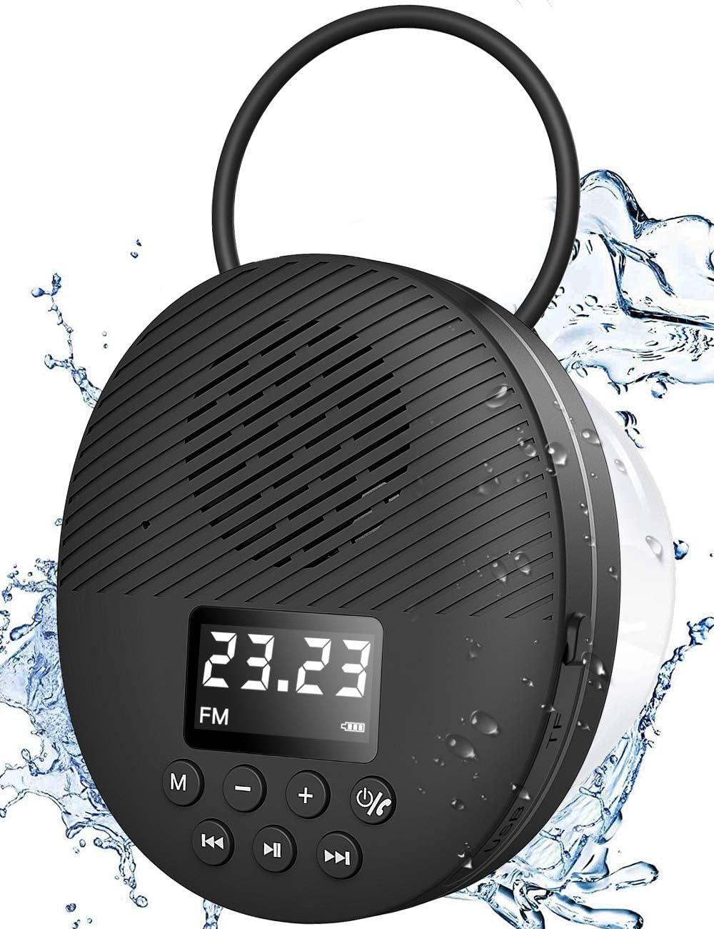 shower speaker with screen