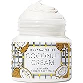 Beekman 1802 Whipped Body Cream – Moisturizes & Softens Skin with Goat Milk, Mango Seed Butter & Vitamin E – 8 oz – Coconut Cream