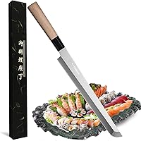Waterboss,10.6 inch (270mm) Sakimaru Knife Japanese Sushi Chef Knife Salmon Knife Slicer Razor Sharp Sashimi Watermelon…