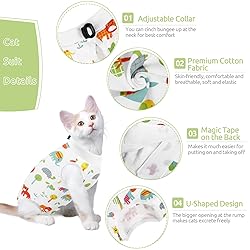 SUNFURA Cat Recovery Suit, Kitten Surgical Full
